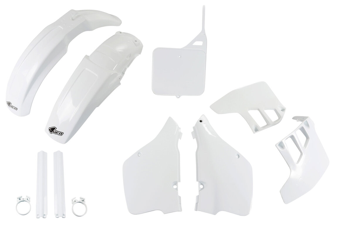 UFO White w/ Forks Plastic Kit for Suzuki: RM125 (1989-1991)