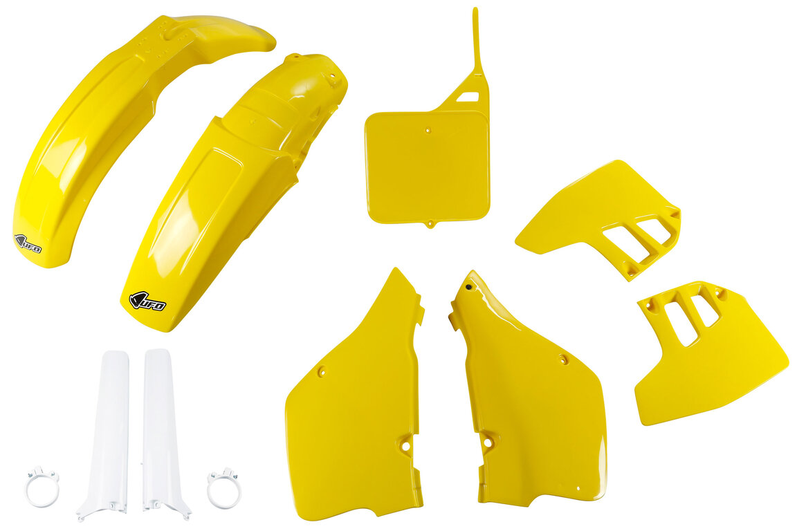 UFO Yellow w/ Forks Plastic Kit for Suzuki: RM125 (1992)