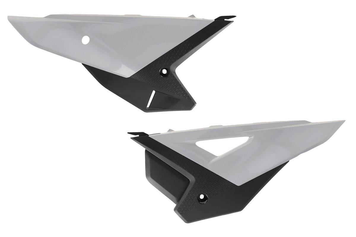 UFO White Side Number Plates 25-26 CRF250, CRF450