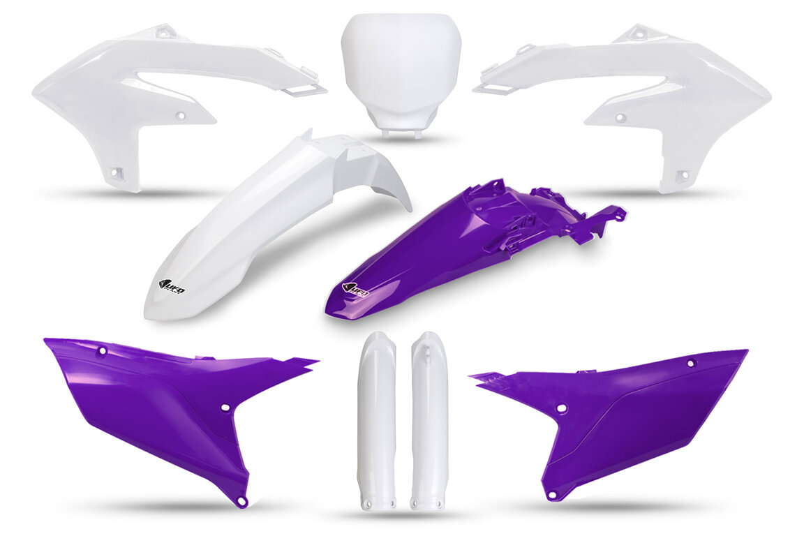 UFO Retro Color w/ Forks Plastic Kit for Yamaha: YZ250F (2024-2026), YZ250FX (2025-2026), YZ450F (2023-2025), YZ450FX (2024-2026)