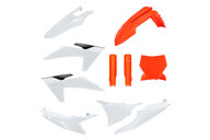 Polisport Orange / White w/Forks Plastic Kit for KTM: SX125 (2023-2024), SX250 (2023-2024), SX300 (2023-2024), SXF250 (2023-2024), SXF250FE (2022-2023), SXF350 (2023-2024), SXF450 (2023-2024), SXF450FE (2022-2023), XC125 (2023-2024), XC250 (2023-2024), XC300 (2023-2024), XCF250 (2023-202...and more
