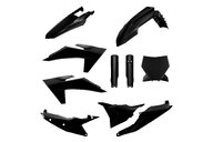 Polisport Black with Forks Plastic Kit for KTM: SX125 (2023-2024), SX250 (2023-2024), SX300 (2023-2024), SXF250 (2023-2024), SXF250FE (2022-2023), SXF350 (2023-2024), SXF450 (2023-2024), SXF450FE (2022-2023), XC125 (2023-2024), XC250 (2023-2024), XC300 (2023-2024), XCF250 (2023-202...and more