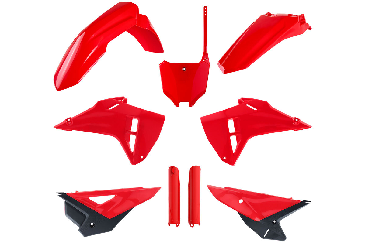 Polisport Black Restyled Plastic Kit fits Honda 22-24 CRF250, 21