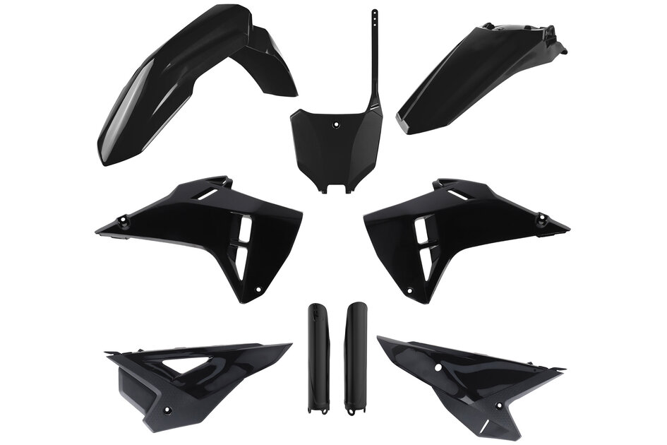 Polisport Black Restyled Plastic Kit fits Honda 22-24 CRF250, 21