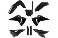 Polisport Black Restyled Plastic Kit for Honda: CRF250R (2022-2024), CRF450R (2021-2024), CRF450RWE (2021-2024)