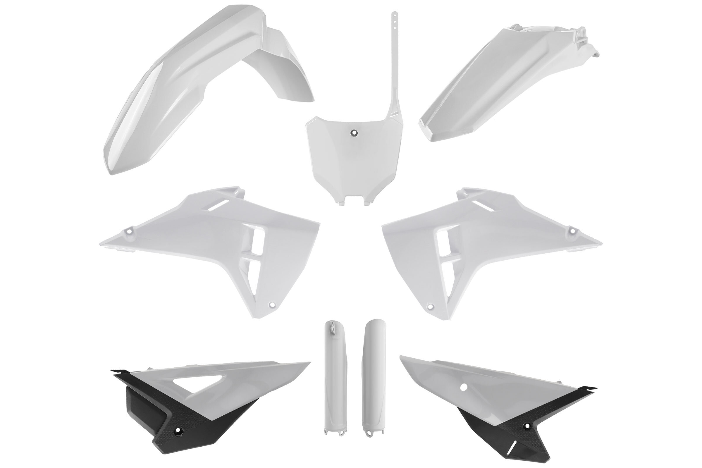 Polisport White Restyled Plastic Kit fits 21-24 CRF250, CRF450