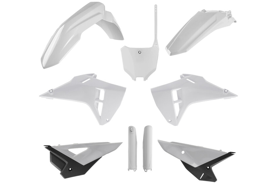 Polisport White Restyled Plastic Kit fits Honda 22-24 CRF250, 21
