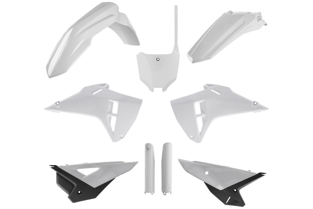 Polisport White Restyled Plastic Kit fits Honda 22-24 CRF250, 21