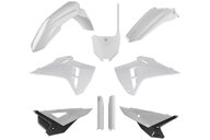 Polisport White Restyled Plastic Kit for Honda: CRF250R (2022-2024), CRF450R (2021-2024), CRF450RWE (2021-2024)