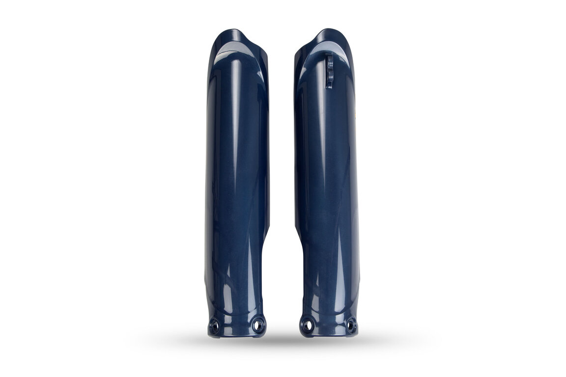 Polisport Metallic Blue Lower Fork Guards for Yamaha: YZ250F (2024-2026), YZ250FX (2025-2026), YZ450F (2023-2026), YZ450FX (2024-2026)