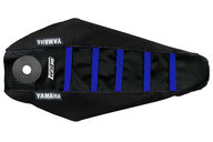 DeCal Works Black Black Blue with Yamaha logo