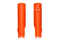 Polisport Orange Lower Fork Guards for Husqvarna: FC250 (2023-2027), FC250 Factory Edition (2025-2026), FC250 Rockstar Edition (2022-2024), FC350 (2023-2027), FC350 Heritage (2023, 2025), FC450 (2023-2027), FC450 Factory Edition (2025-2026), FC450 Rockstar Edition (2022-2024), ...and more