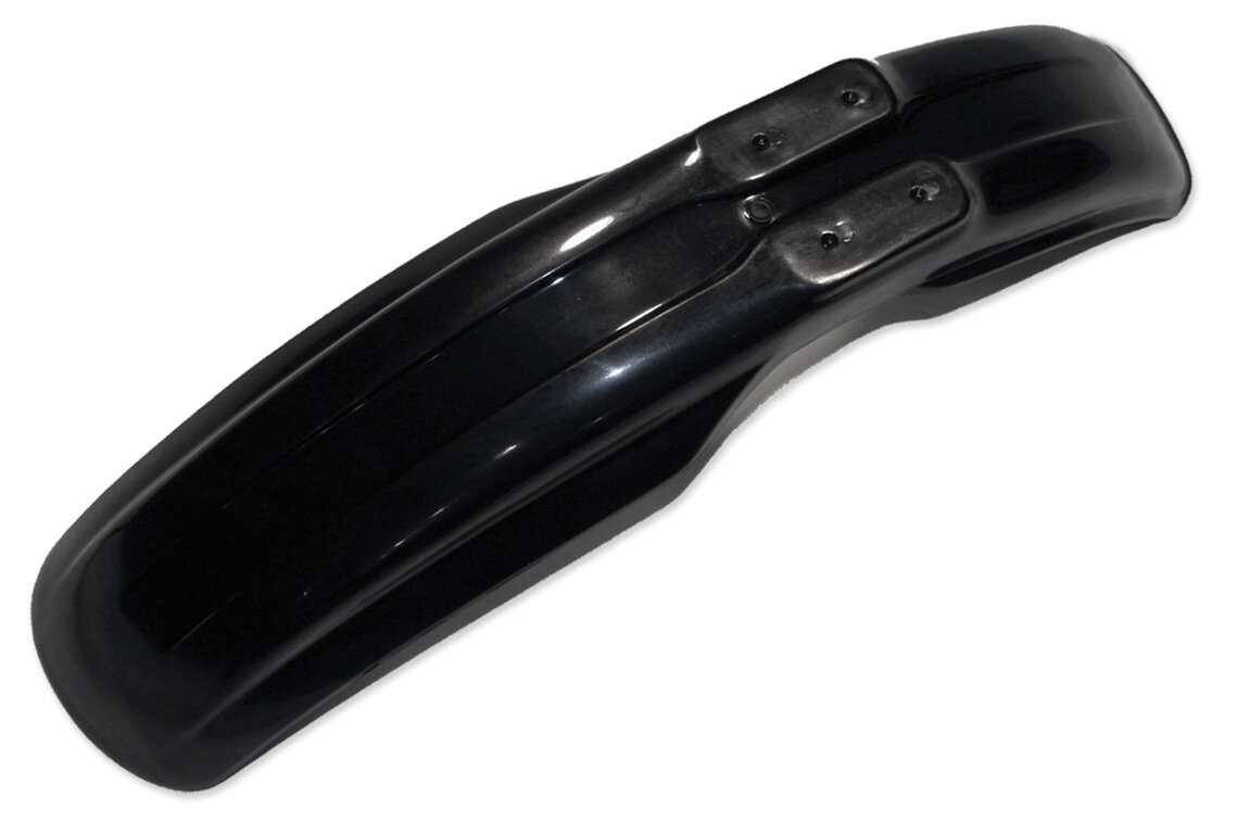 UFO Black Front Fender for Honda: CR125R (1989-1999), CR250R (1988-1999), CR500R (1990-2001)