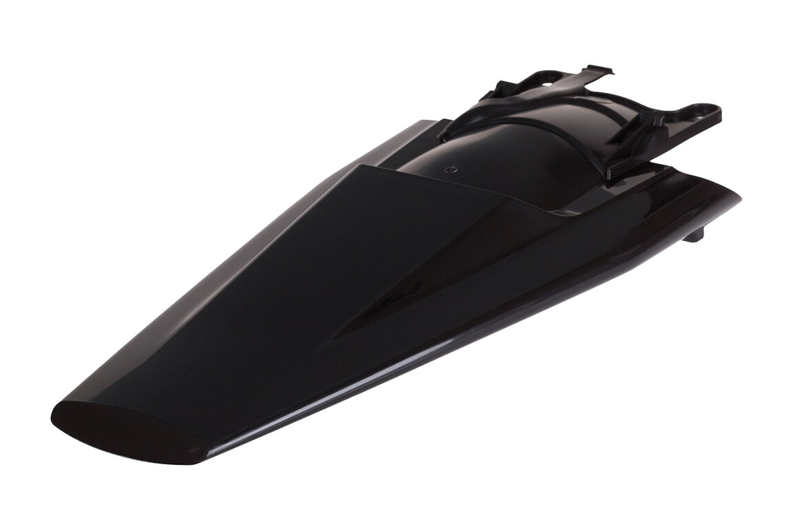 Polisport Black Rear Fender for Husqvarna: FC250 (2023-2025), FC250 Factory Edition (2025-2026), FC250 Rockstar Edition (2022-2024), FC350 (2023-2025), FC350 Heritage (2023, 2025), FC450 (2023-2025), FC450 Factory Edition (2025-2026), FC450 Rockstar Edition (2022-2024), ...and more