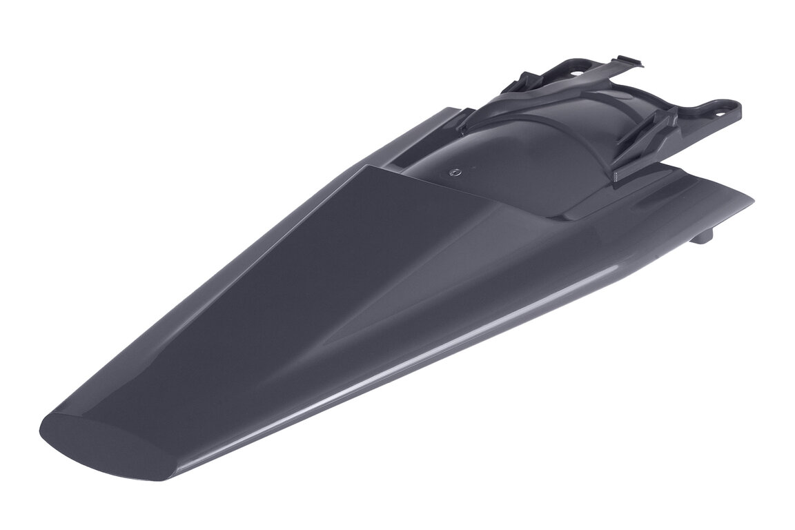 Polisport Nardo Grey With Pins Rear Fender for Husqvarna: FC250 (2023-2025), FC250 Factory Edition (2025-2026), FC250 Rockstar Edition (2022-2024), FC350 (2023-2025), FC350 Heritage (2023, 2025), FC450 (2023-2025), FC450 Factory Edition (2025-2026), FC450 Rockstar Edition (2022-2024), ...and more