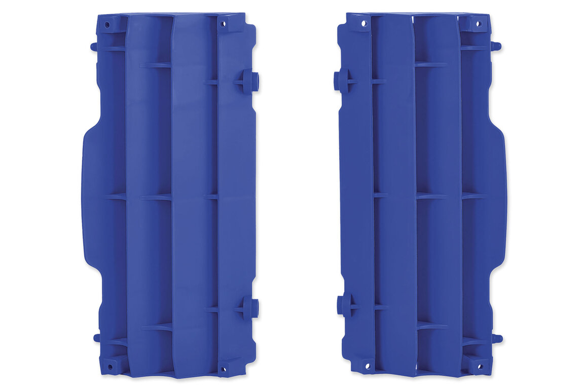 Polisport Blue Radiator Louvers for Husqvarna: FC250 (2014-2015), FC350 (2015), FC450 (2014-2015), FE250 (2014-2016), FE350 (2014-2016), FE450 (2014-2018), TC125 (2014-2015), TC250 (2014-2015), TE125 (2014-2016), TE250 (2014-2016), KTM: EXC125 (2008, 2012-2013, 2016), EXC200...and more