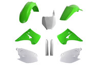 Polisport OEM Color w/ Forks Plastic Kit for Kawasaki: KX125 (2003-2007), KX250 (2003-2007)