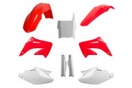 Polisport OEM Color w/ Forks Plastic Kit for Honda: CR125R (2004-2007), CR250R (2004-2007)