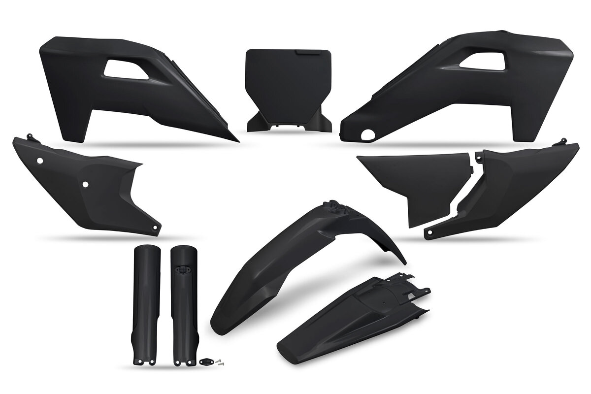 UFO Grey/Black/Yellow with Forks Restyled Plastic Kit fits 22-26