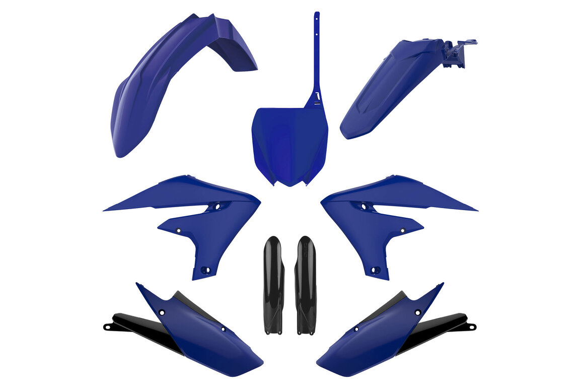 Polisport Blue with Forks Plastic Kit for Yamaha: YZ250F (2019-2023), YZ450F (2018-2022)
