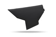 UFO Black Airbox Covers for Husqvarna: FC250 (2025-2027), FC250 Factory Edition (2025-2026), FC350 (2025-2027), FC350 Heritage (2025), FC450 (2025-2027), FC450 Factory Edition (2025-2026), FE350s (2026-2027), FE450 (2026), FE501s (2026-2027), FX350 (2025, 2027), FX35...and more