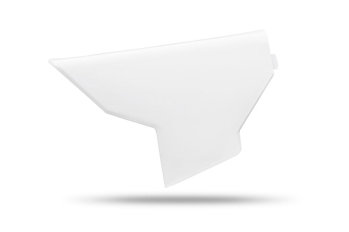 UFO White Airbox Covers for Husqvarna: FC250 (2025-2027), FC250 Factory Edition (2025-2026), FC350 (2025-2027), FC350 Heritage (2025), FC450 (2025-2027), FC450 Factory Edition (2025-2026), FE350s (2026-2027), FE450 (2026), FE501s (2026-2027), FX350 (2025, 2027), FX35...and more