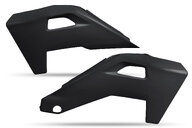 UFO Black Radiator Shroud Set for Husqvarna: FC250 (2025), FC250 Factory Edition (2025-2026), FC350 (2025), FC350 Heritage (2025), FC450 (2025), FC450 Factory Edition (2026), FX350 (2025), FX350 Heritage (2025), TC (2025), TC 150 (2025), TC125 (2025-2026), TC150 Heritage (...and more
