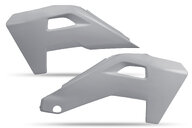 UFO Grey Radiator Shroud Set for Husqvarna: FC250 (2025), FC250 Factory Edition (2025-2026), FC350 (2025), FC350 Heritage (2025), FC450 (2025), FC450 Factory Edition (2026), FX350 (2025), FX350 Heritage (2025), TC (2025), TC 150 (2025), TC125 (2025-2026), TC150 Heritage (...and more