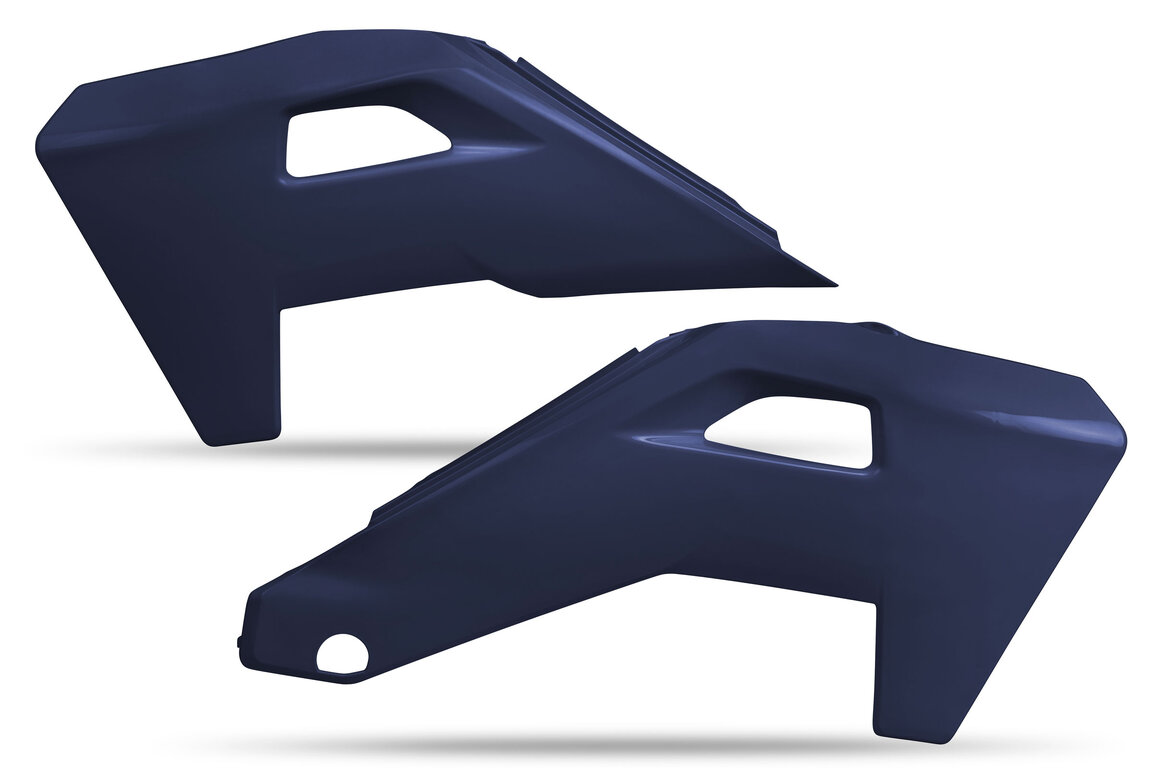 UFO Blue Radiator Shroud Set for 
