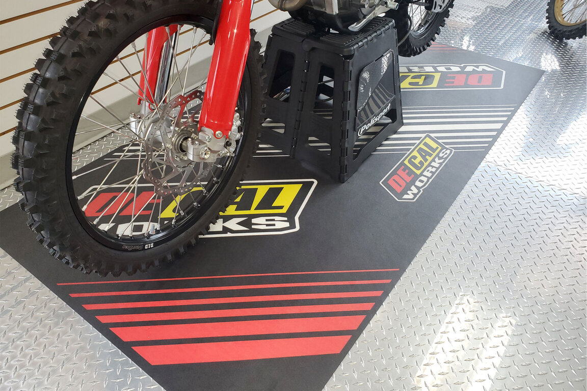DeCal Works DeCal Works Factory Premium PVC Bike Mats for 