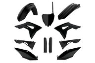 Polisport Black with Forks Plastic Kit for Honda: CRF250R (2018-2021), CRF450R (2017-2020)