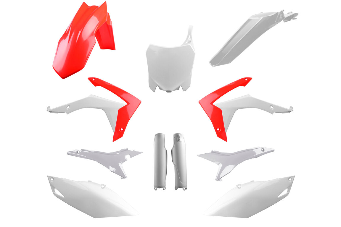 Polisport OEM Color w/ Forks Plastic Kit for Honda: CRF250R (2014-2017), CRF450R (2013-2016)