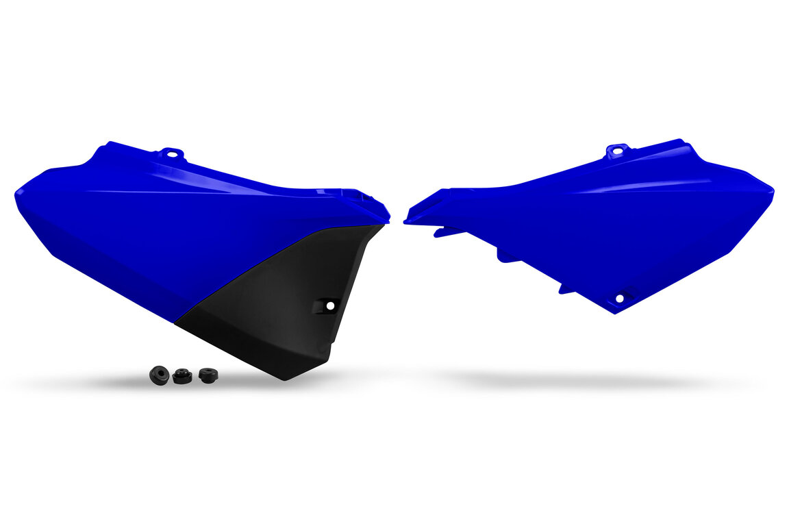 UFO Blue Side Number Plates for Yamaha: YZ85 (2022-2026), YZ85 LW (2022-2026)