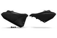 UFO Black Side Number Plates for Yamaha: YZ85 (2022-2027), YZ85 LW (2022-2027)