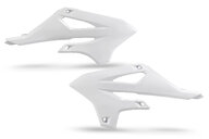UFO White Radiator Shroud Set for Yamaha: YZ85 (2022-2027), YZ85 LW (2022-2027)