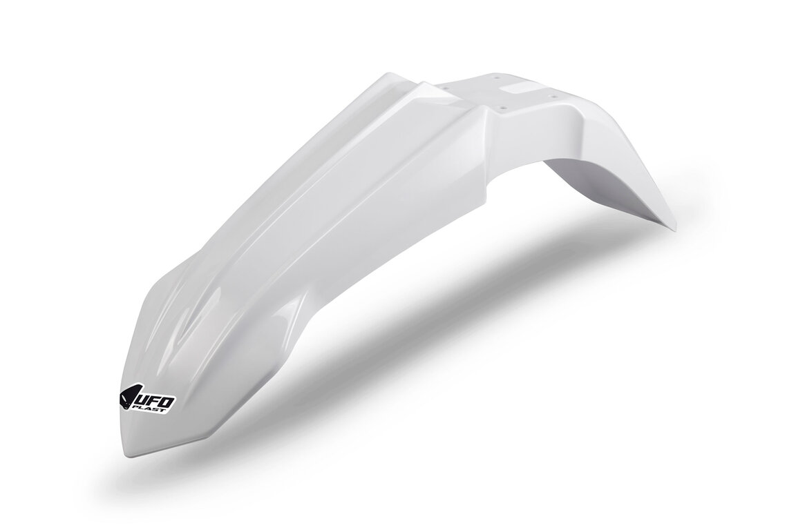 UFO White Front Fender for Yamaha: YZ85 (2022-2026), YZ85 LW (2022-2026)
