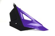 Left Side UFO Purple / Black Side Number Plates replacement plastics for 25-26 Honda CRF250, CRF450 dirt bikes.