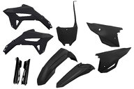 UFO Black with Forks Plastic Kit for Honda: CRF250R (2022-2024), CRF450R (2021-2024), CRF450R-S (2023-2024), CRF450RWE (2021-2024)