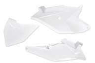 UFO White 20 Side Number Plates for KTM: SX85 (2018-2024)