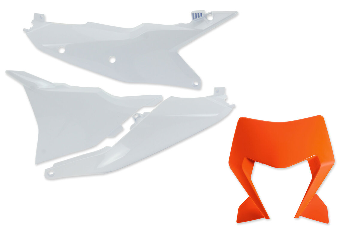 Mix & Match Number Plate Plastic Kit for 24-26 KTM EXCF, XCF, XCW, XW