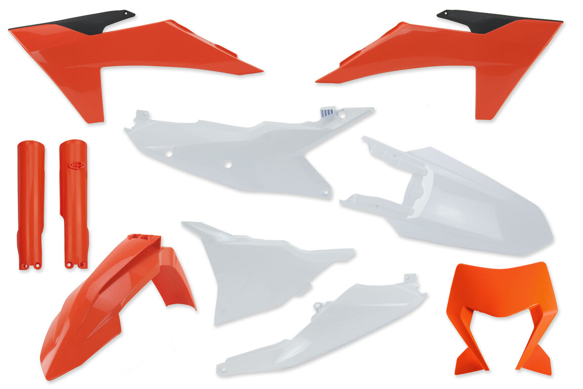 Mix & Match Plastic Kit With Lower Forks for 24-25 KTM EXCF, XCF, XCW, XW