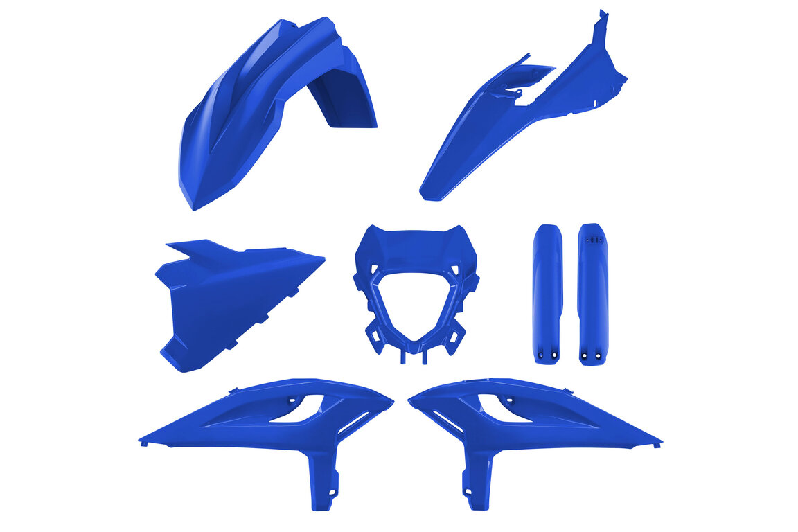 Polisport Blue with Forks Plastic Kit for Beta: 125 RR Race Edition (2025-2026), 125 RR X-PRO (2025-2026), 200 RR Race Edition (2025-2026), 200 RR X-PRO 2-Stroke (2025-2026), 250 RR Race Edition (2025-2026), 250 RR X-PRO 2-Stroke (2025-2026), 300 RR Race Edition (2025-2026), 300 R...and more