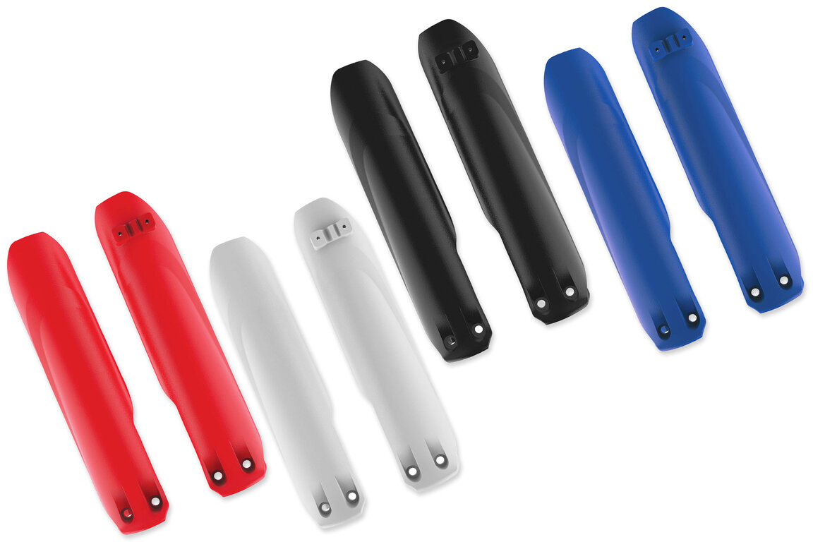 Lower Fork Guards for 19-26 Beta RR, 125 RR X-PRO, 200 RR X-PRO 2-Stroke, 250 RR X-PRO 2-Stroke, 300 RR X-PRO 2-Stroke, RX, 350 RR X-PRO 4-Stroke, 390 RR X-PRO 4-Stroke, 430 RR X-PRO 4-Stroke, RC, 480 RR X-PRO 4-Stroke