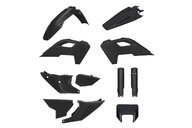 Polisport Black Plastic Kit for Husqvarna: FE350s (2024-2025), FE350w (2024), FE450 (2024-2025), FE501s (2024-2025), FE501w (2024), TE150 (2024-2025), TE250 (2024-2025), TE300 (2024-2025), TE300 Pro (2025)