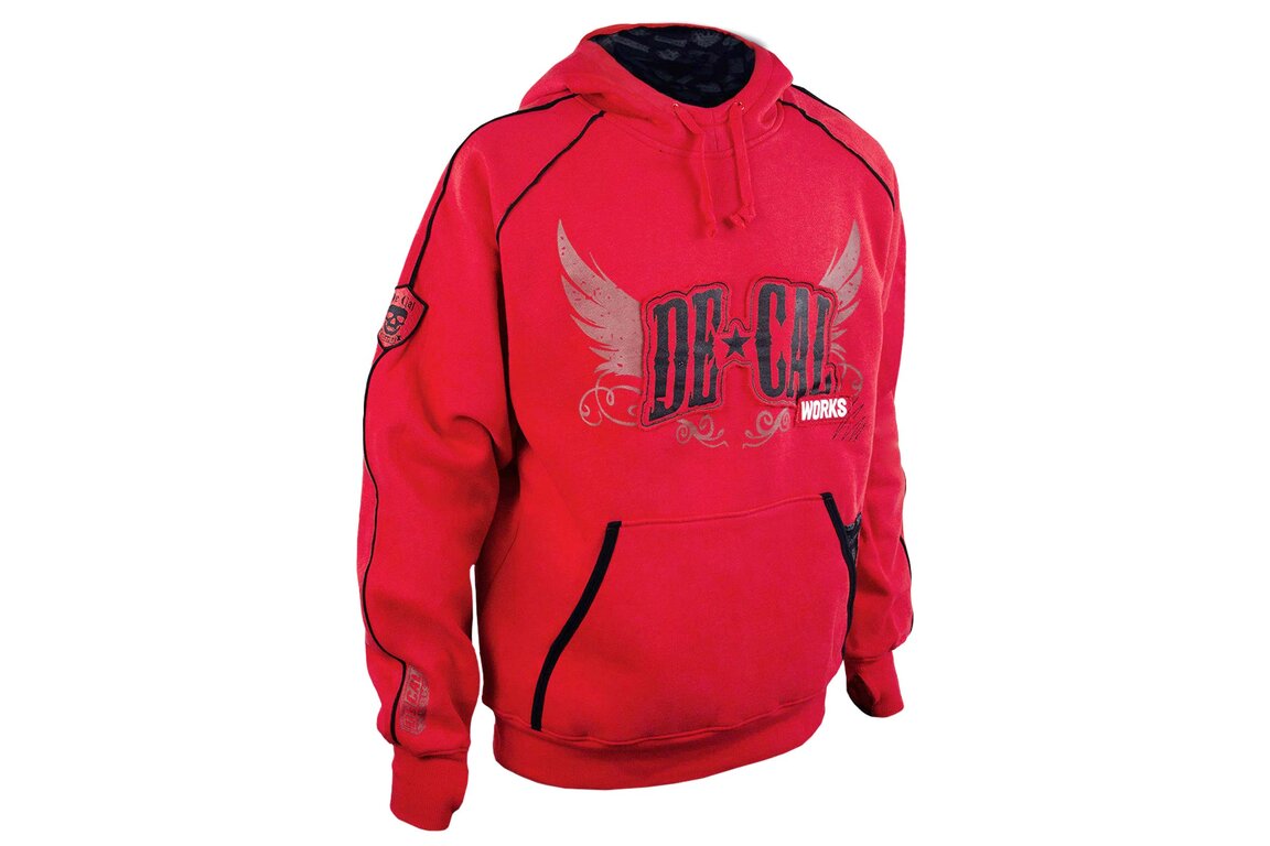 DeCal Works Large Red T-Bird Hoodie Sweatshirt