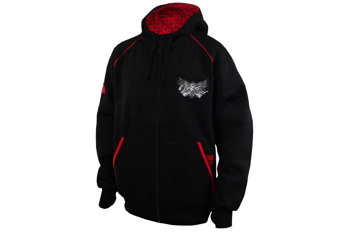 DeCal Works Large Black Zipper Hoodie Sweatshirt