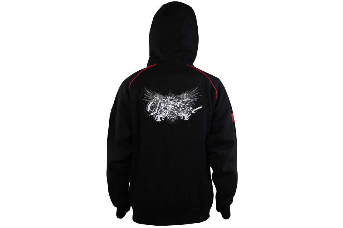 DeCal Works Large Black Zipper Hoodie Sweatshirt