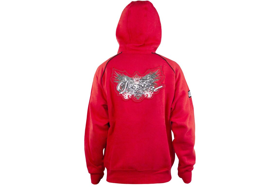 DeCal Works Large Red Zipper Hoodie Sweatshirt