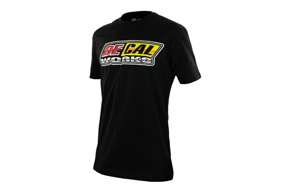 DeCal Works Black T-Shirt with Color Logo for   