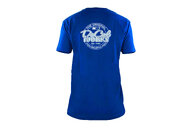 DeCal Works Large Original Blue T-Shirt with White Logo